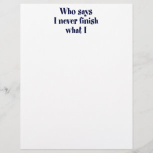 Who says?