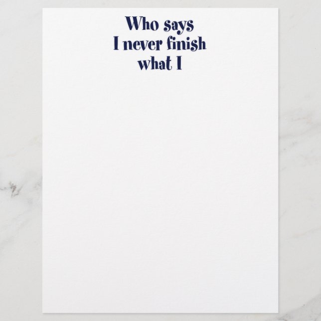 Who says? (Front)