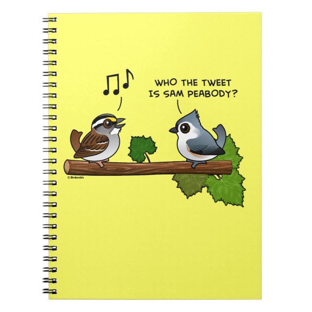 Who the Tweet? Spiral Notebook (Front)