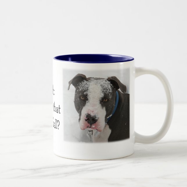 Who threw that snowball Two-Tone coffee mug (Right)