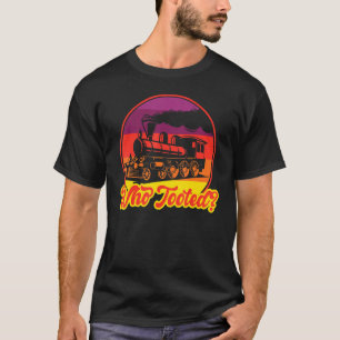 Who Tooted I Railroader I Train For Men Women Kids T-Shirt