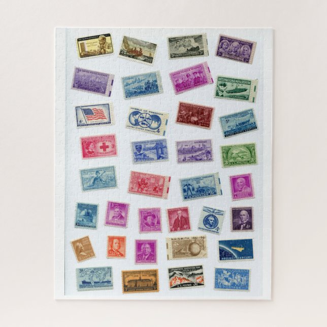 Who Wants a Challenge Stamps Jigsaw Puzzle (Vertical)