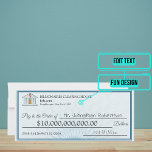 Who Wants to be a Billionaire Fake Check Birthday  Card<br><div class="desc">Who wants to be a billionaire? Your love may be priceless but let's have fun putting a number on it with this fake check birthday card. This unique and funny design will definitely get a laugh. Inside we've written just the right message to speak to the moment; but you can...</div>