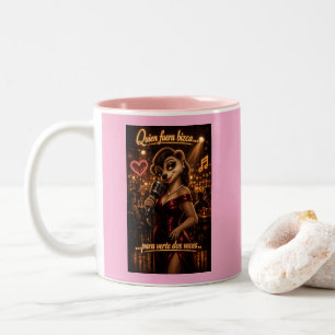 Who Were Cross Eyed To See You Twice Funny Latin Two-Tone Coffee Mug