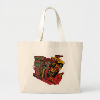 WHO WHAT WIN ink Large Tote Bag