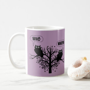 Who Whom Grammar Owls English Style Humour Coffee Mug