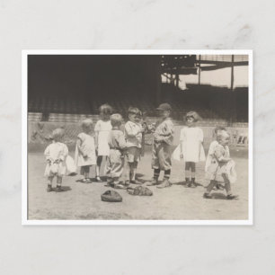 Who Will Bat First? Postcard