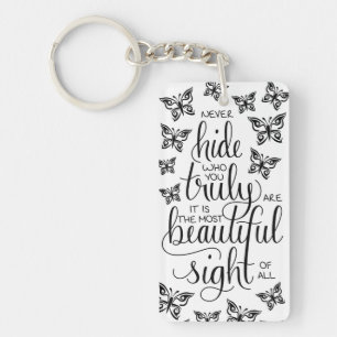 Who You Are Beautiful, Butterflies Keyring