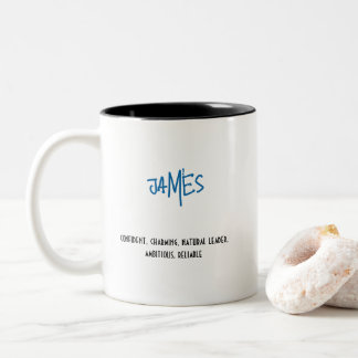 Who you are mug! Two-Tone coffee mug