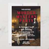 whodunit murder mystery 1950's style dinner party