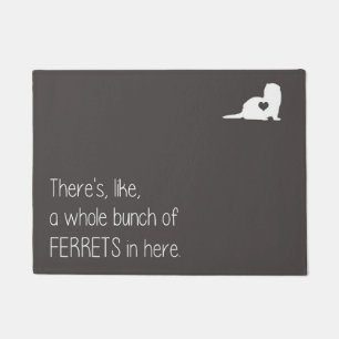 Whole Bunch of Ferrets Doormat