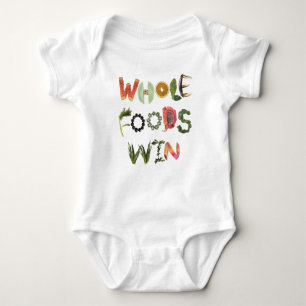 Whole Foods Win - Heathy reminder Fruits & Veggies Baby Bodysuit