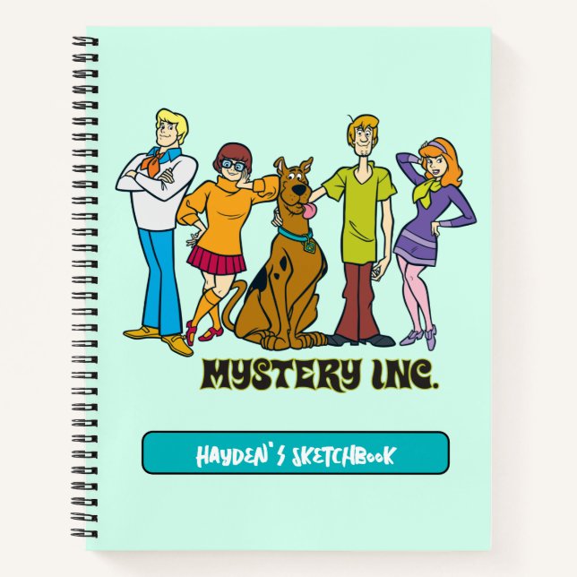 Whole Gang 12 Mystery Inc Drawing Notebook (Front)