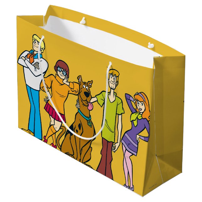 Whole Gang 14 Mystery Inc Large Gift Bag (Back Angled)