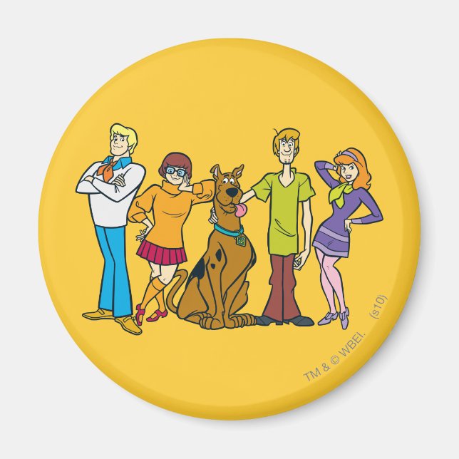 Whole Gang 14 Mystery Inc Magnet (Front)