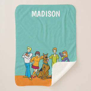 Whole Gang 14 Mystery Inc Sherpa Blanket