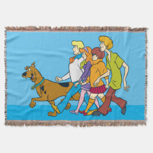 Whole Gang 18 Mystery Inc Throw Blanket