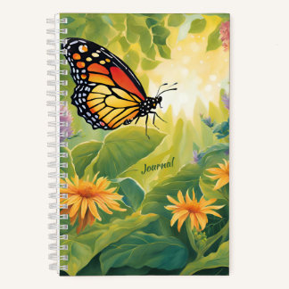 Whole Life Growth Butterfly Imagery Blank Journal