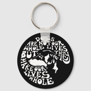 Whole Lives -bw Key Ring