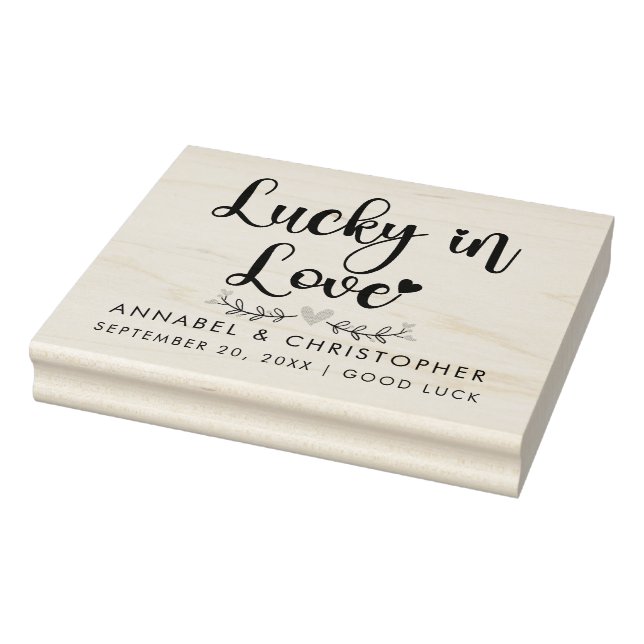 whole lotto love Lottery scratchcard Wedding favor Rubber Stamp (Stamp)