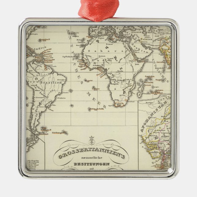Whole of the UK Metal Tree Decoration (Front)