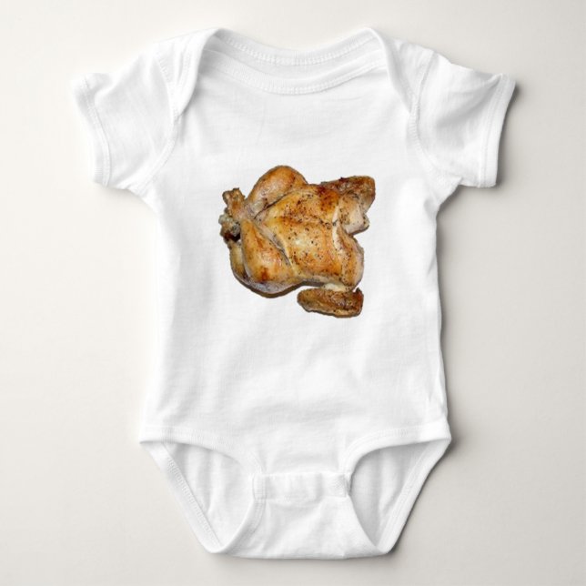 Whole Roast Chicken Baby Bodysuit (Front)