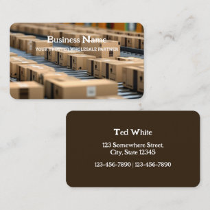 Wholesale Distributor Business Card