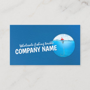 Wholesale fishing tackle equipment fisherman shop business card
