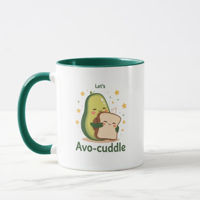 Wholesome Avocado Hugging Toast Mug (Left)