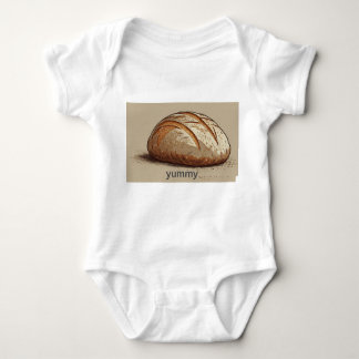 Wholesome Loaf: Rustic Bread Baby T-Shirt Baby Bodysuit