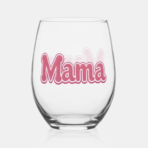 Wholesome MAMA , Mum Gift Stemless Wine Glass