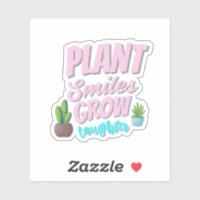 Wholesome Plant Quote Sticker