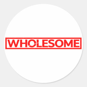 Wholesome Stamp Classic Round Sticker