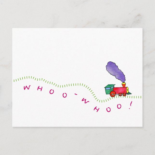 Whoo-Whoo!  Postcard (Front)