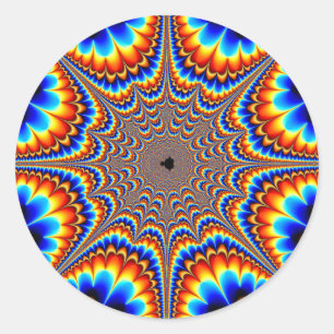 Whooboy - Fractal Classic Round Sticker