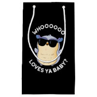 Whooo Loves Ya Baby Funny Owl Pun Dark BG