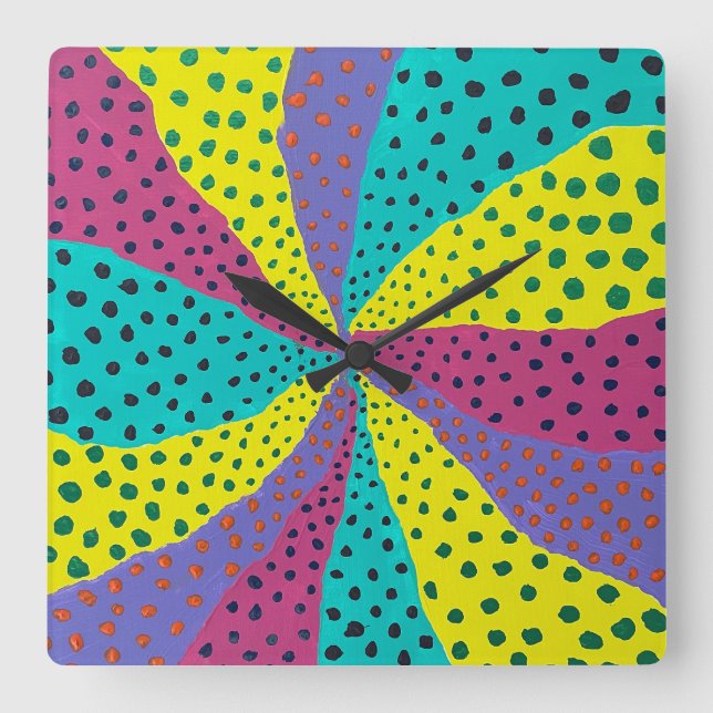 Whoop Square Wall Clock (Front)