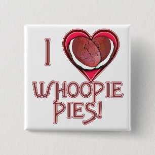 Whoopie Pie Love Apparel, Aprons, Gifts 15 Cm Square Badge