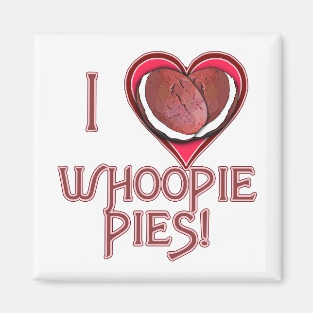 Whoopie Pie Love Apparel, Aprons, Gifts Magnet (Front)