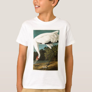 Whooping Crane John James Audubon Birds of America T-Shirt