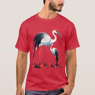 Whooping Crane Mothers Day T-Shirt