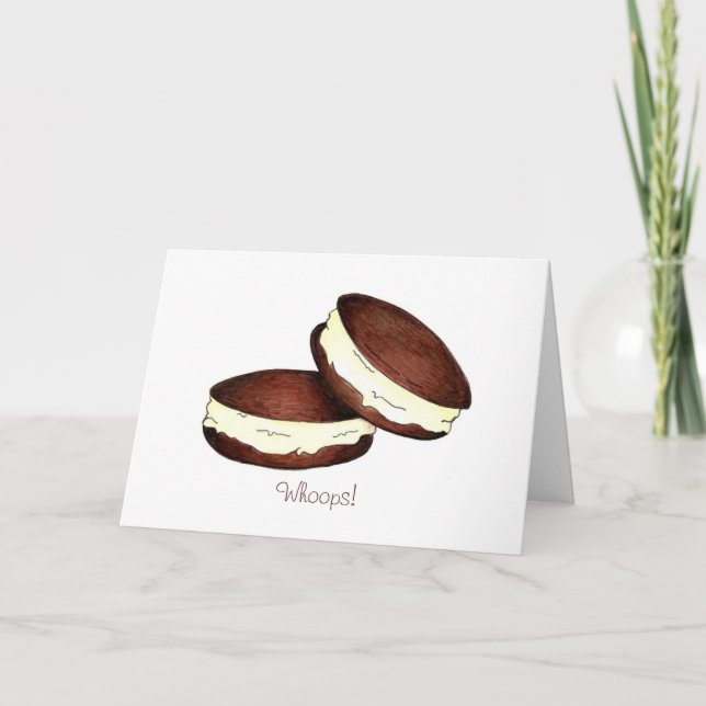 Whoops! Forgot Your Birthday Whoopie Pie Pies Card (Front)