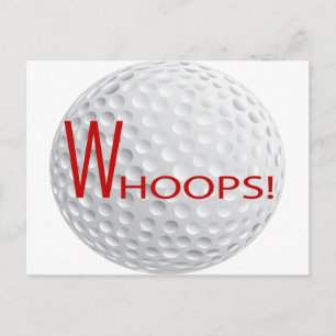 WHOOPS WOODS POSTCARD