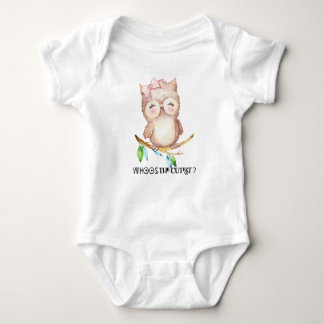 Whoo's The Cutest Newborn Baby Clothes, Owl Bodysuit