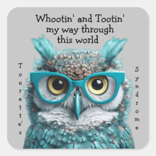 Whootin' and Tootin' Tourette's Syndrome sticker