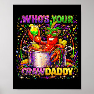Who's crawdaddy crawfish louisiana mardi gras 2026 poster