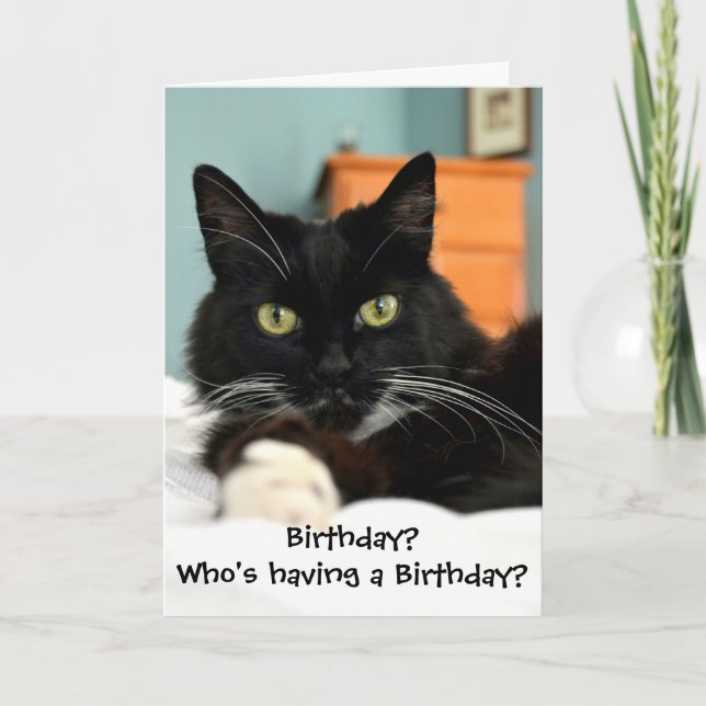 Who's Having a Birthday? Greeting Card (Front)