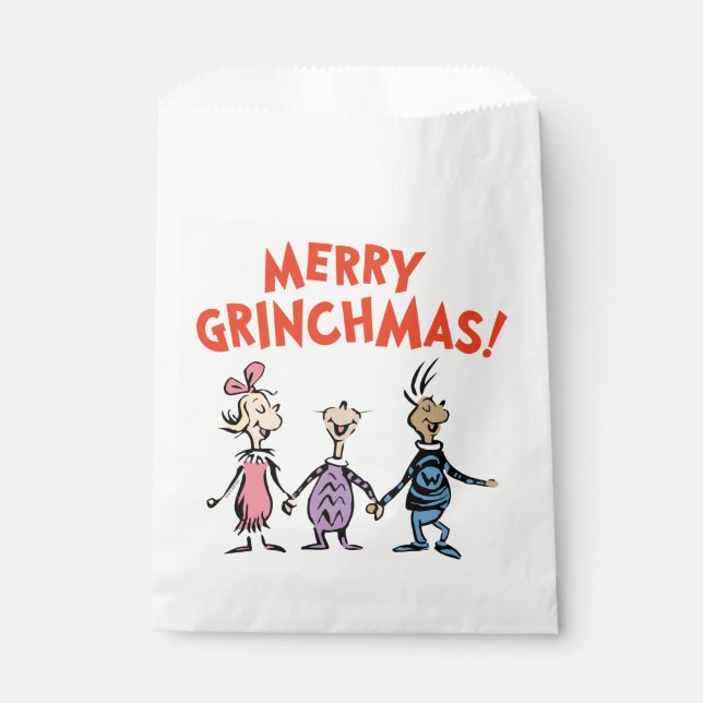 Whos Holding Hands Merry Grinchmas Favour Bags (Front)