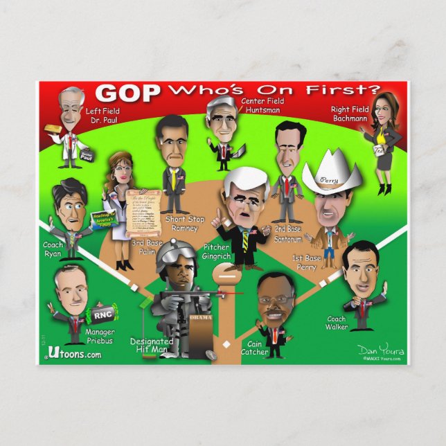 Who's on First? Postcard (Front)