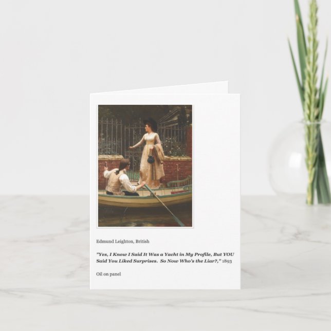 WHO'S THE LIAR BIRTHDAY CARD (Front)